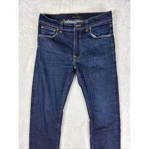 Nudie Jeans Co Lean Dean Dry Cold Black Slim Stretch Organic Cotton Jeans 30x28